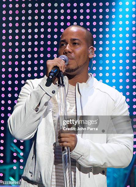 Anthony 'Romeo' Santos of Aventura performs at Hard Rock Live! in the Seminole Hard Rock Hotel & Casino on July 6, 2010 in Hollywood, Florida.