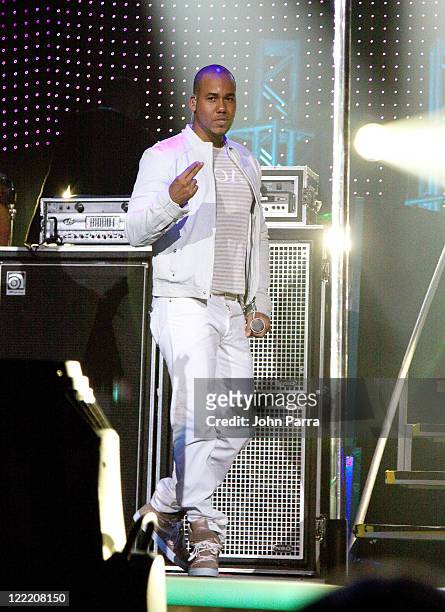 Anthony 'Romeo' Santos of Aventura performs at Hard Rock Live! in the Seminole Hard Rock Hotel & Casino on July 6, 2010 in Hollywood, Florida.