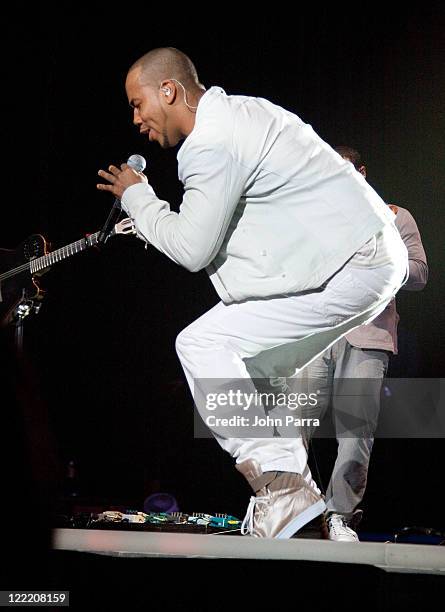 Anthony 'Romeo' Santos of Aventura performs at Hard Rock Live! in the Seminole Hard Rock Hotel & Casino on July 6, 2010 in Hollywood, Florida.