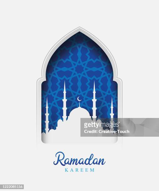 stockillustraties, clipart, cartoons en iconen met ramadan kareem - hari raya