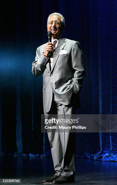 President and CEO Del Bryant speaks onstage during the 11th Annual BMI Urban Awards held at the Pantages Theatre on August 26, 2011 in Hollywood,...