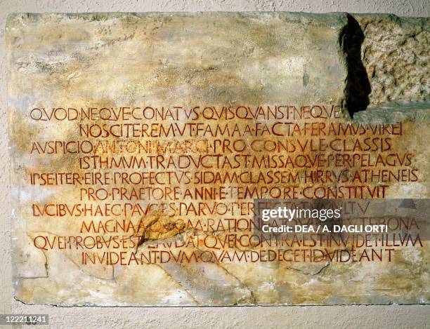 Roman Inscripting Roman Fleet Photos and Premium High Res Pictures - Getty Images