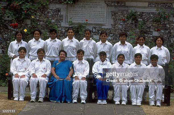 The Indian Women's Cricket team. \ Mandatory Credit: Graham Chadwick /Allsport