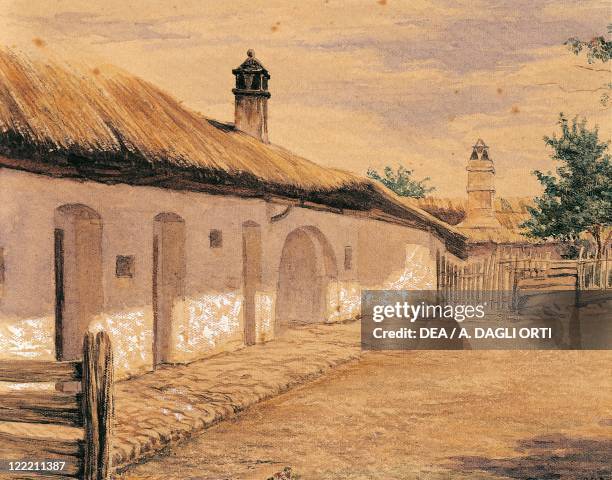 Austria - Rohrau - 18th century. House of birth of Franz Joseph Haydn. Pastel.