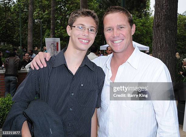 Actor Brian Krause and his son Jamen Krause attend Venice Magazine's 10th Annual Hollywood Bowl Pre-Concert Picnic at the Hollywood Bowl on July 8,...