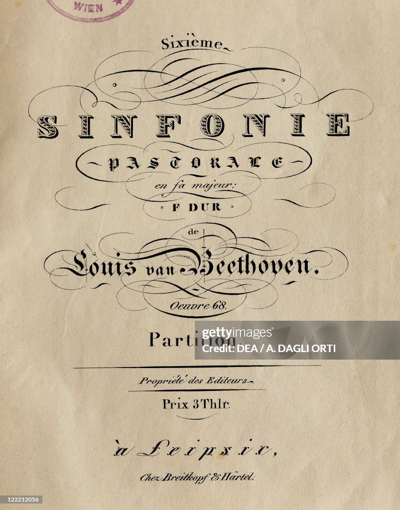 Frontispiece of Symphony No. 6 in F major, Op. 68, "Pastoral"