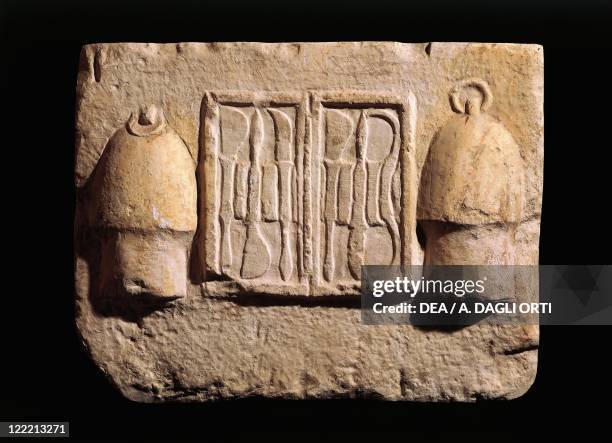 Greek civilization. Relief depicting surgical instruments. From the Asklepeion at Athens.