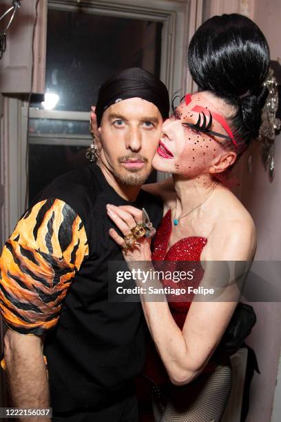 Susanne Bartsch and photographer Steven Klein, who made a surprise visit to her home during his birthday, while Bartsch hosted her weekly online...