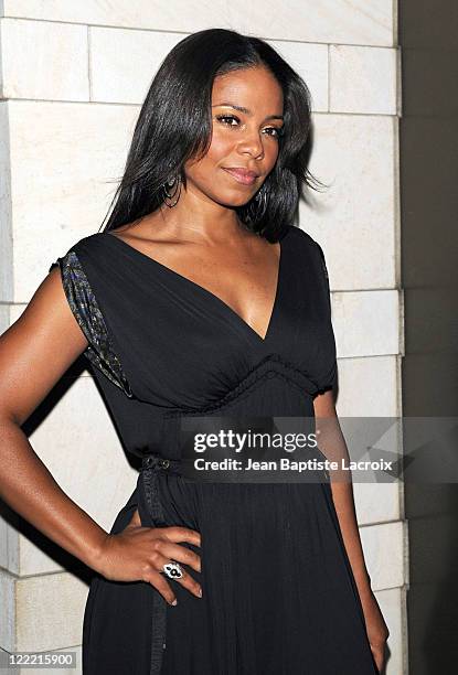 Sanaa Lathan arrives at a cocktail party at the Louis Vuitton store on Rodeo Drive on July 13, 2010 in Beverly Hills, California.