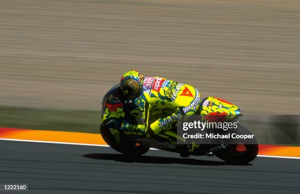 Valentino Rossi who rides an Aprilia-250 bike in action during the F.I.M Italian Motorcycle Grand Prix held at the Mugello circuit in Tuscany, Italy....