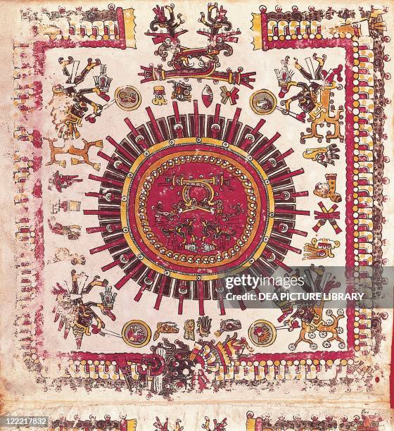 Codex Draw 76 Aztec Calendar Symbols Stock Photos, High-Res Pictures, and Images ...