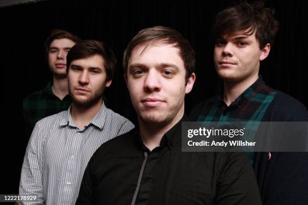 Indie guitar band Everything Everything photographed in Manchester in 2010