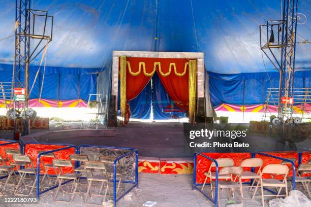 a small family circus camped out on the outskirts of saltillo in the state of coahuila in northern mexico - ringmaster stock pictures, royalty-free photos & images