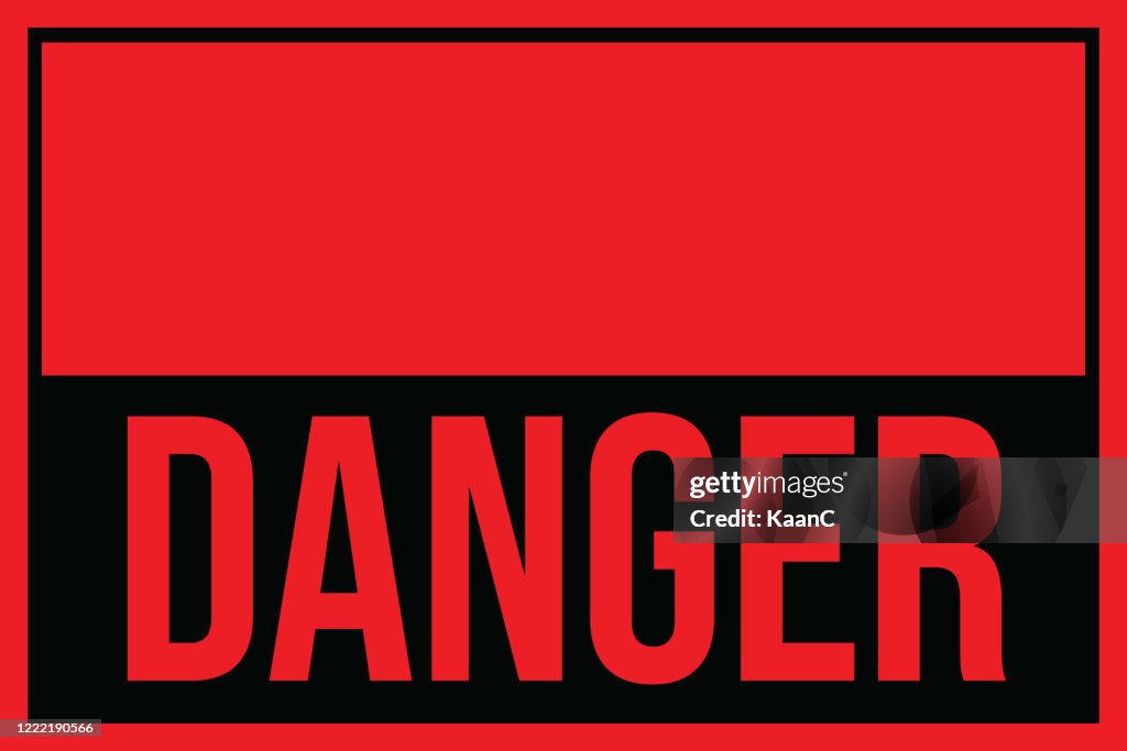 Warning In A Red Sign Vector Illustration High-Res Vector Graphic ...