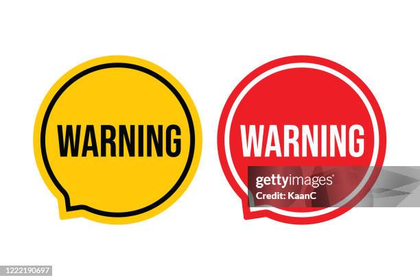 warning sign vector illustration - red warning light stock illustrations