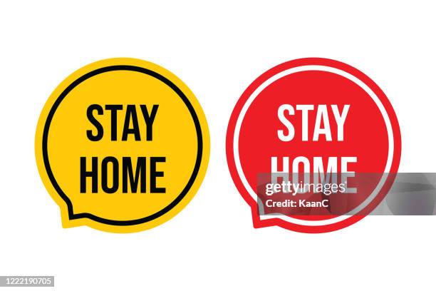 ilustraciones, imágenes clip art, dibujos animados e iconos de stock de advertencia en un signo amarillo sobre coronavirus o ilustración vectorial cóvide-19 - distancia social