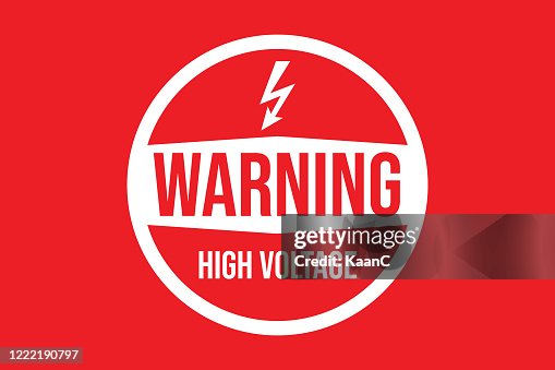 Warning In A Red Sign Vector Illustration High-Res Vector Graphic ...