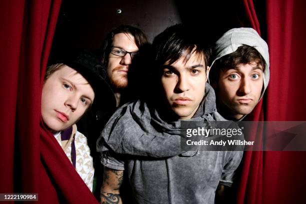American pop grunge band Fall Out Boy photographed in Berlin in 2007