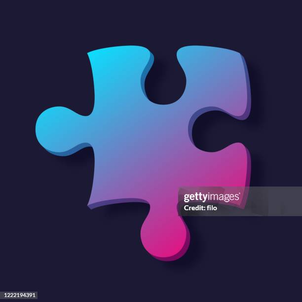 One Puzzle Jigsaw Puzzle Pieces Template Photos and Premium High Res Pictures ...