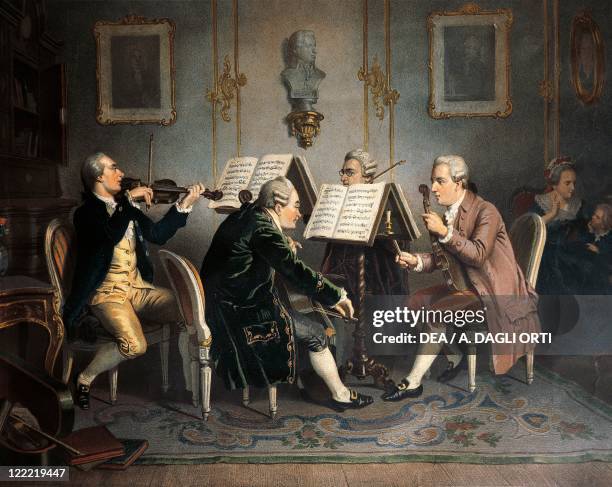 Music - 18th century. String quartet.