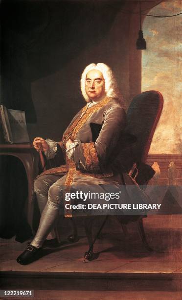 Thomas Hudson , Portrait of George Frideric Handel , German-English composer, 1756.