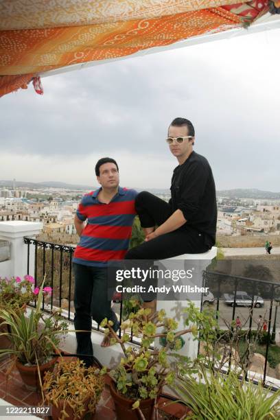 American dance band Fischerspooner photographed in Ibiza in 2005