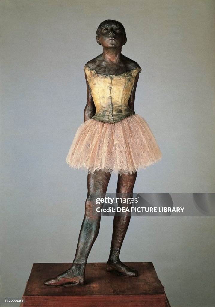 France, Paris, bronze statuette of Little dancer aged fourteen