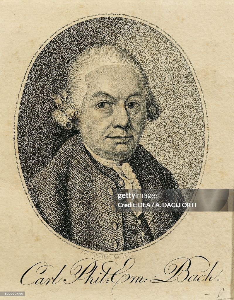 Portrait of Carl Philipp Emanuel Bach , German composer and organist
