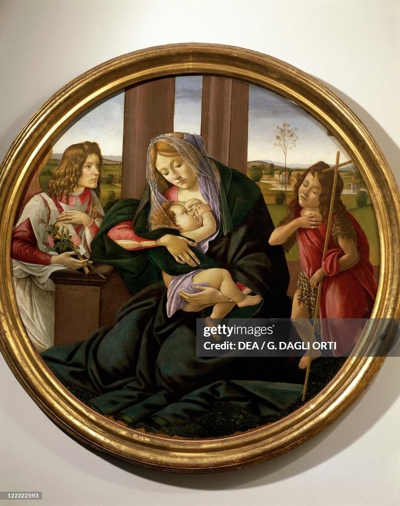 Italy, Turin, Virgin and child with Infant Saint John Baptist and Archangel Gabriel