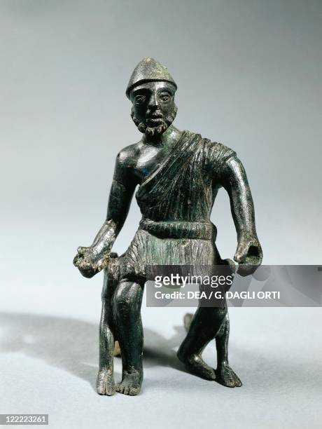 Statuette representing Hephaestus, bronze.