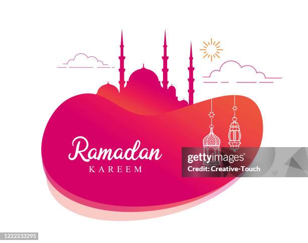 ramadan kareem - arabic lanterns stock illustrations