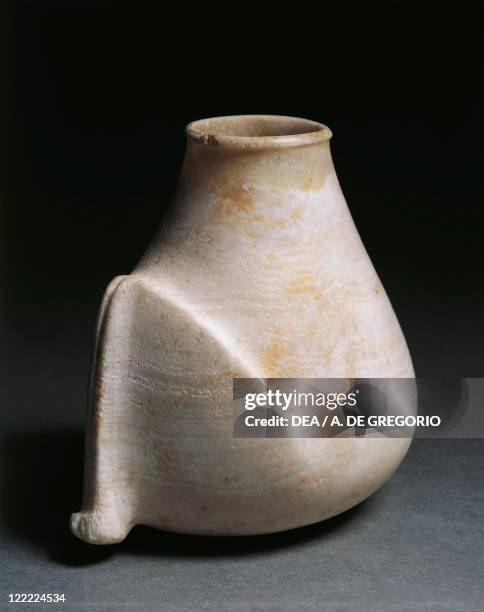 Prehistory, Iraq, Samara culture. Alabaster vase, 6th millennium b.C. From Tell es-Sawwan.