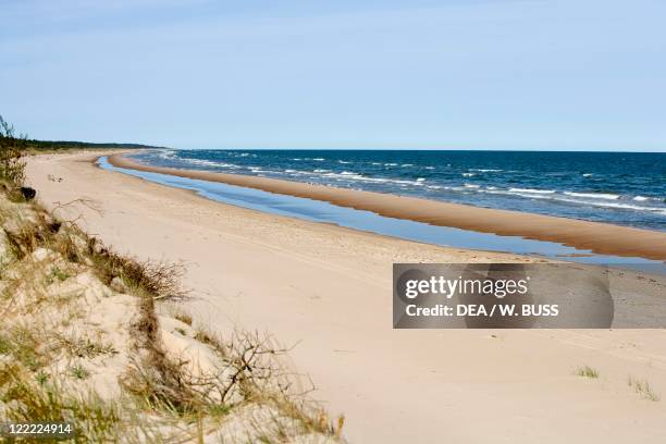 Latvia - Courland Region - Talsi District - Slitere National Park - Mikeltornis. Beach on Baltic Sea shore.