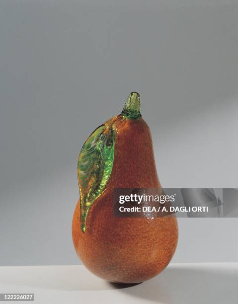 Glassware - 20th century. Italy, Murano production. Glass fruit.