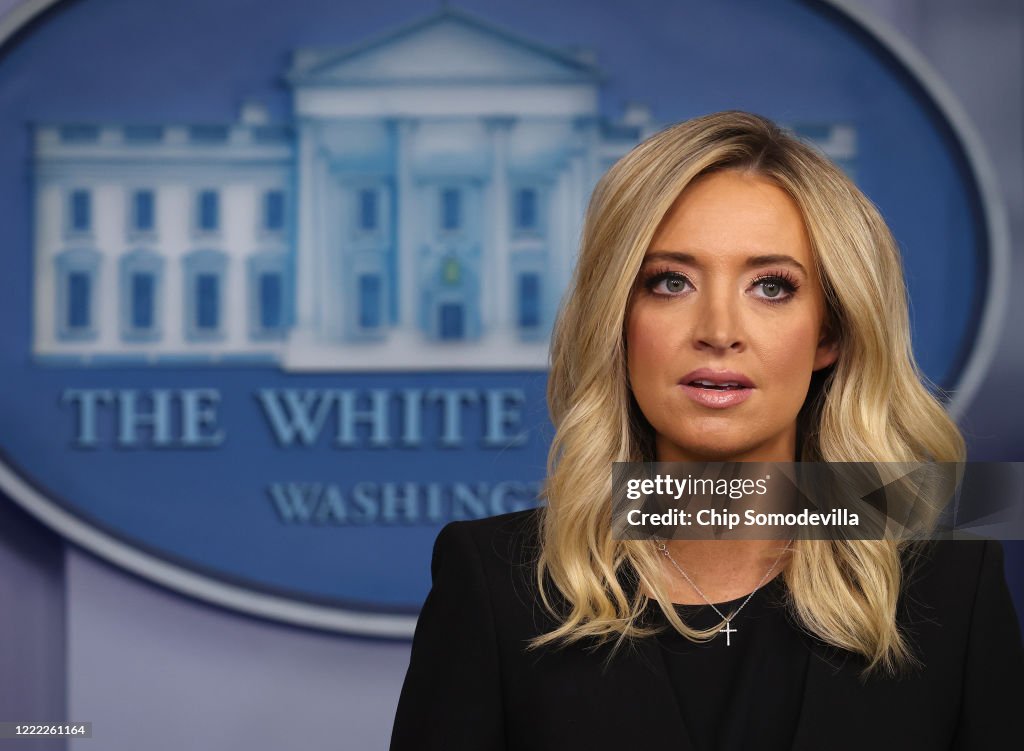 White House Press Secretary Kayleigh McEnany Holds Press Briefing At The White House