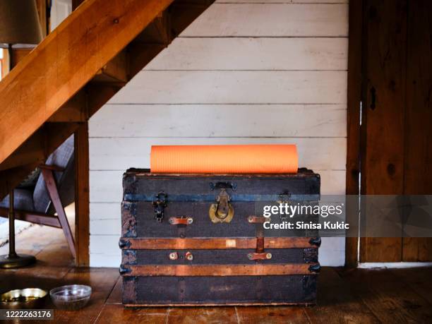 old trunk - chest of drawers stock-fotos und bilder