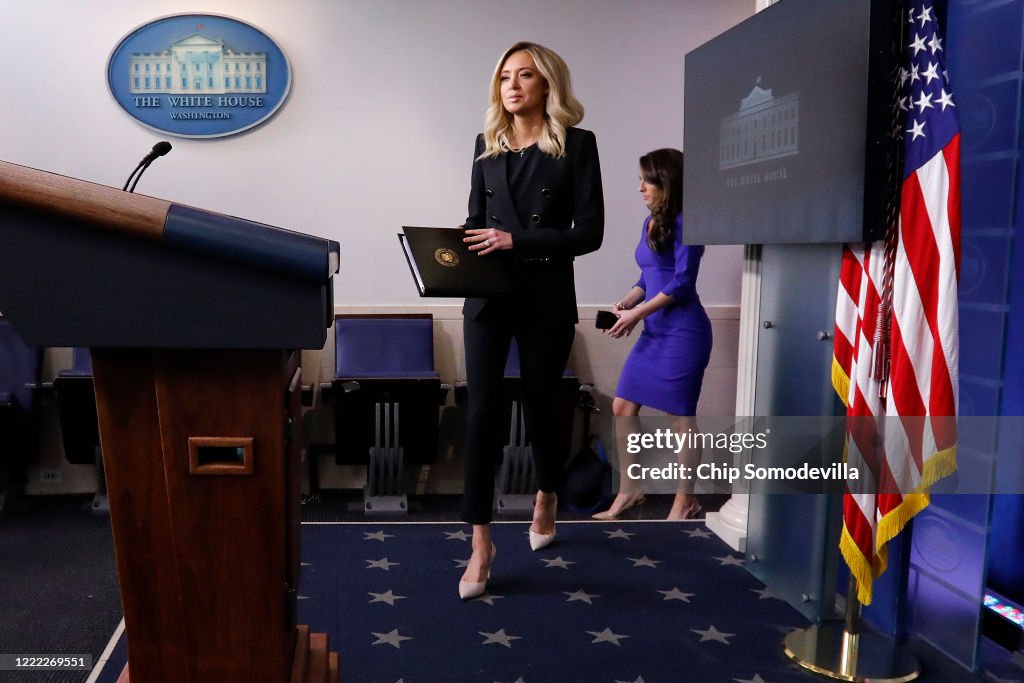 White House Press Secretary Kayleigh McEnany Holds Press Briefing At The White House