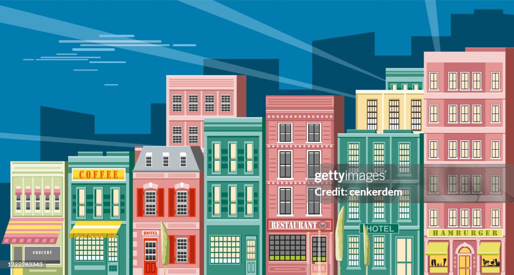 City and stores
