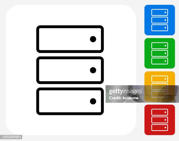 computer server icon - technology server room stock illustrations
