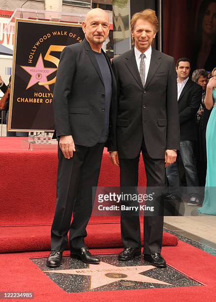 Sir Ben Kingsley and producer Jerry Bruckheimer attend ceremony honoring him with star on the Hollywood Walk of Fame on May 27, 2010 in Hollywood,...