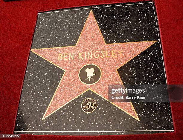 Sir Ben Kingsley star at ceremony honoring him with star on the Hollywood Walk of Fame on May 27, 2010 in Hollywood, California.