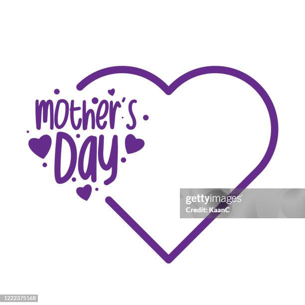 happy mothers day lettering. calligraphy text. stock illustration - mothers day stock illustrations