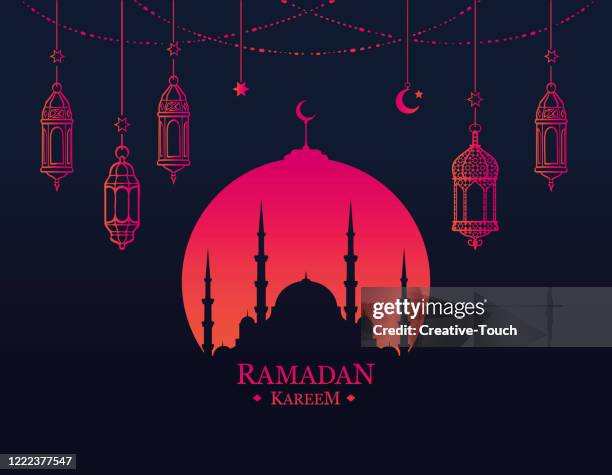 ramadan kareem - eid ul fitr stock-grafiken, -clipart, -cartoons und -symbole