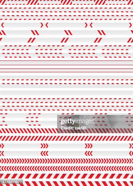 caution warning tape - red rope stock illustrations