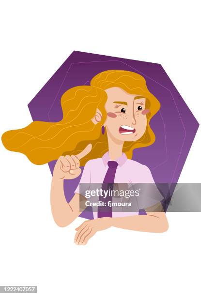 girl talking safely - two teens talking stock illustrations