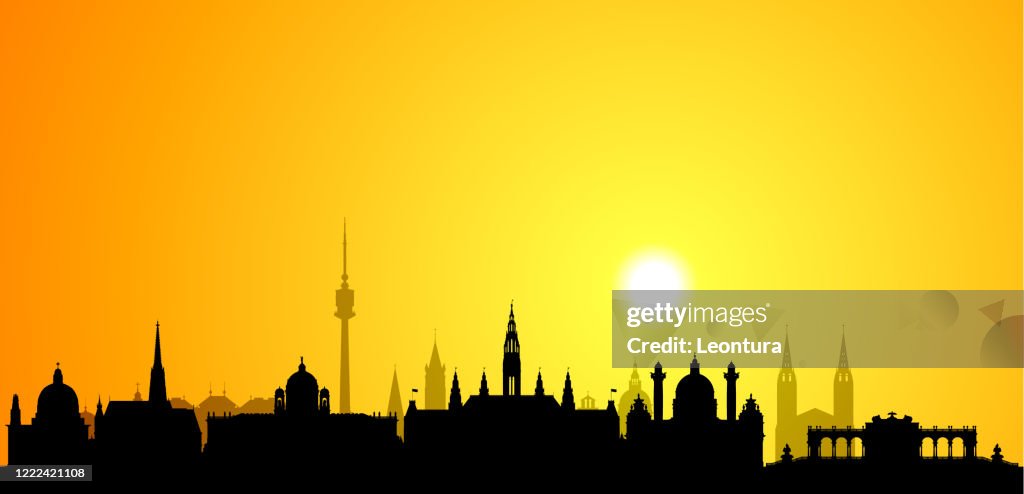 Vienna Skyline (All Buildings Are Complete and Moveable)