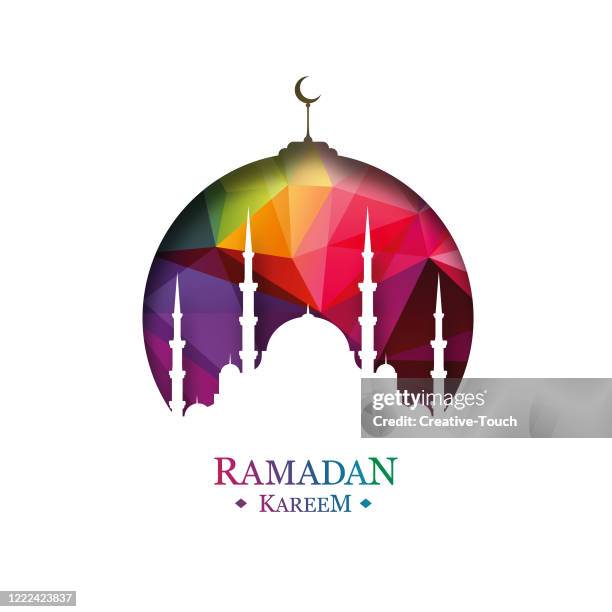 stockillustraties, clipart, cartoons en iconen met ramadan kareem - hari raya