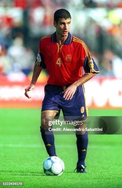 Josep Guardiola of Spain in action during the Fifa World Cup France 1998. France