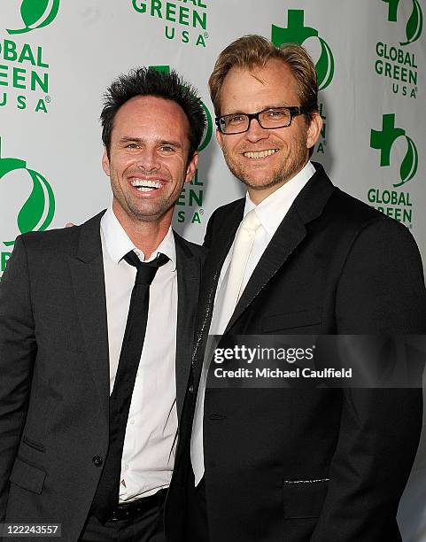 Walton Goggins and GGUSA President and CEO Matt Petersen arrive at Global Green USA's 14th annual Millenium Awards held at the Fairmont Miramar Hotel...