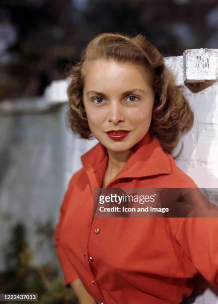 American actress, singer, dancer, and author, Janet Leigh poses for a portrait, circa 1955 in Los Angeles, CA.